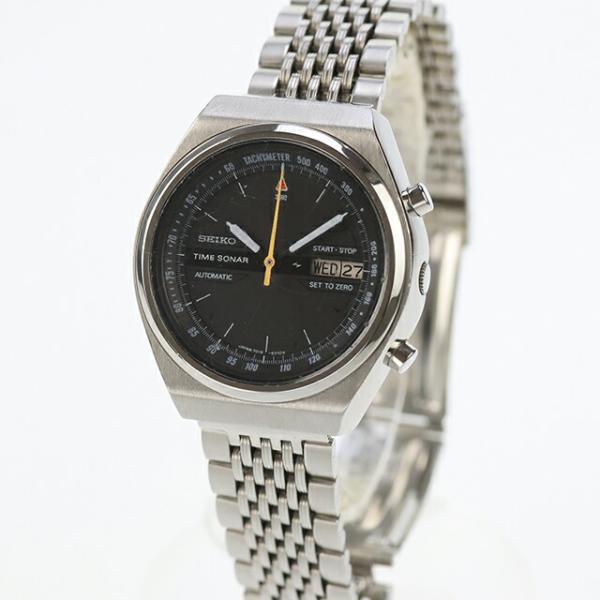 中古 OH済 レアモデル セイコー SEIKO タイムソナー フライバッククロノグラフ 7015 7...