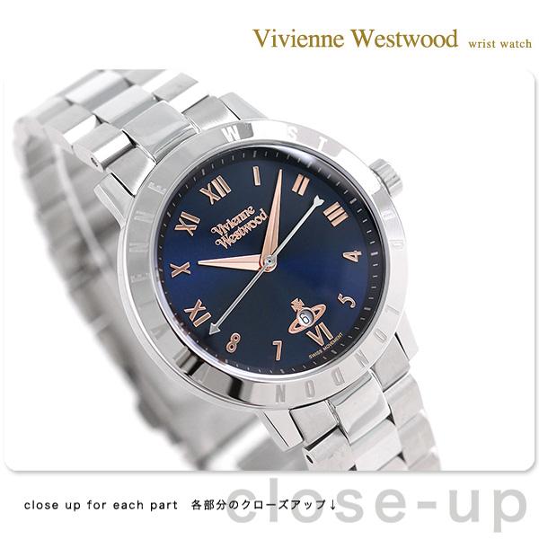 ヴィヴィアン 時計 レディース ブルームズベリー 34mm VV152NVSL ダークネイビー