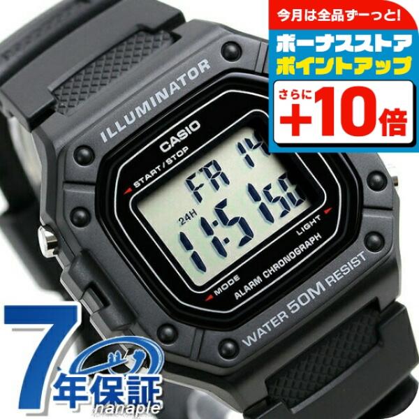 カシオ チープカシオ デジタル ブラック 海外モデル メンズ レディース 腕時計 W-218H-1A...