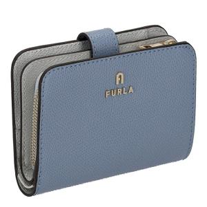 FURLA 二つ折り財布 ブルー・グレー