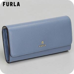 フルラ 長財布 レディース ブルー