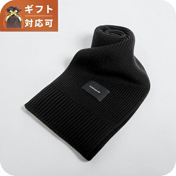 Coach Coach WOVEN PATCH KNIT SCARF マフラー