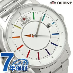 オリエント 腕時計 スタイリッシュ＆スマート 自動巻き メンズ ディスク ホワイトレインボー ORIENT WV0821ER