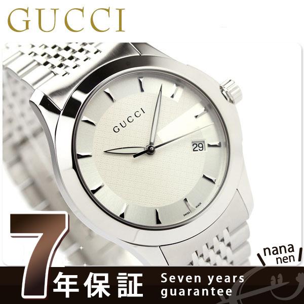 GUCCI グッチ 時計 Ｇタイムレス メンズ ホワイト YA126401 父の日 プレゼント 実用...