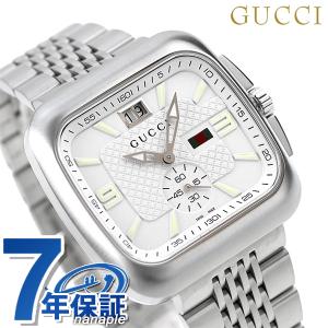 グッチ Gクーペ クオーツ 腕時計 ブランド メンズ YA131319 アナログ ホワイト 白 スイス製 父の日 プレゼント 実用的｜nanaple