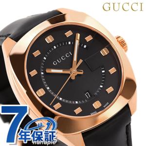 グッチ 時計 メンズ GG2570 コレクション 40mm スイス製 クオーツ 腕時計 YA142309 GUCCI ブラック 父の日 プレゼント 実用的｜nanaple