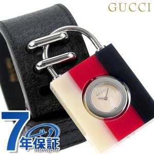 GUCCI コンスタンス クオーツ 腕時計 レディース 革ベルト グッチ YA150515 アナログ ホワイトシェル ブラック 黒 スイス製