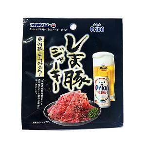 オリオンしま豚ジャーキー 10g　/黒胡椒・ビール酵母入り 沖縄お土産 オキハム｜nanaya