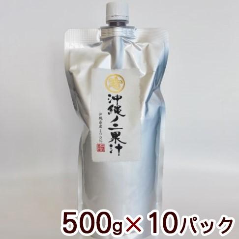 沖縄産 ノニ果汁 スタンドパック 500g×10P （沖縄県産100％）