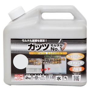 【ニッペホームプロダクツ】塗料 ガッツモルタルNO.1【屋外用 2kg ライトグレー】｜ナンバYahoo店