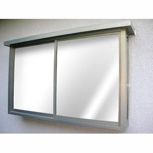 窓型ミラー NN879】選べる色/窓枠アーチ型ミラー2点セット/40x30㎝/White (ミラー