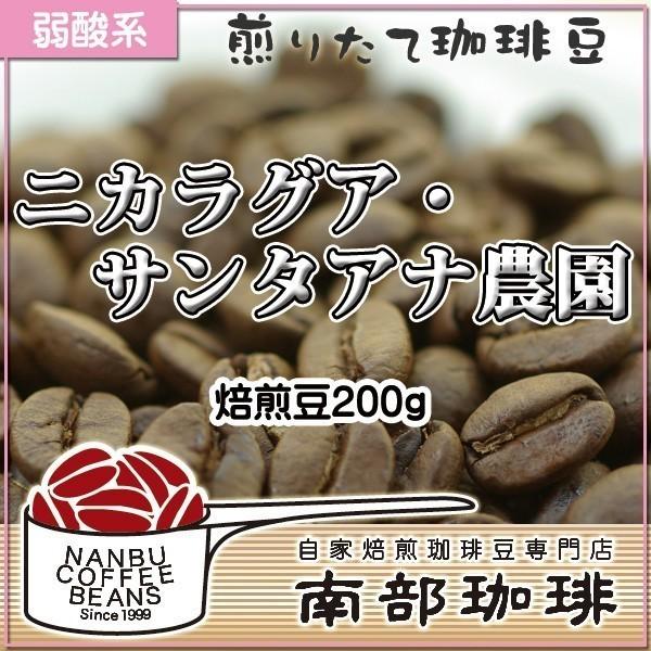 ニカラグア・サンタアナ農園(焙煎豆200g) 焙煎したて