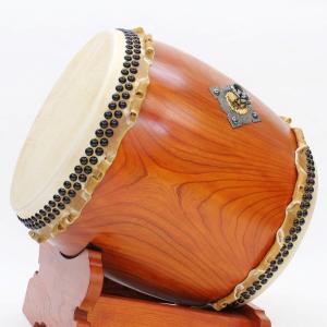 桶胴太鼓6寸（革面直径18cm） 和太鼓・獅子舞用・牛革・バチ付・日本製