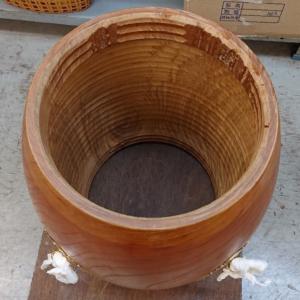 長胴太鼓1尺8寸 欅胴特級品 革面直径54cm...の詳細画像3