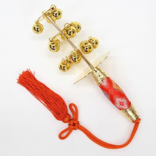 三番叟鈴 本体の長さ約25,5cm　　さんばそうすず・神楽鈴・神楽・かぐらすず・巫女舞・みこまい・和...