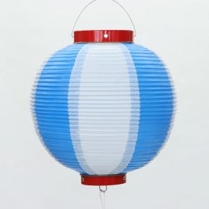 10号丸型提灯 白 幅27cmX高さ30cm ビニール製 丸提灯・灯燈・吊灯