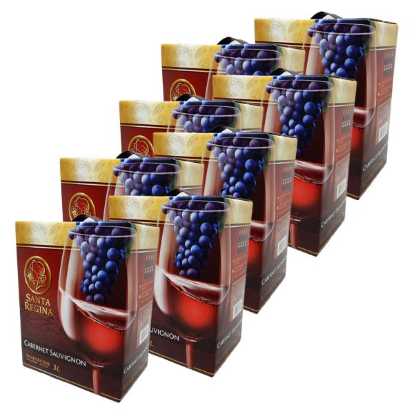 安くて美味しいチリ産 赤ワイン　サンタレジーナ 赤 カベルネ・ソーヴィニヨン　3L×8本　※【送料無...