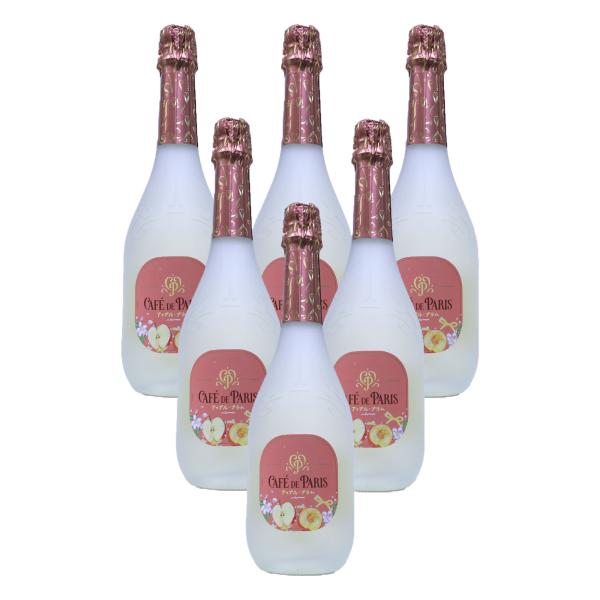 【6本】“のん”さんとのコラボレーションボトル第3弾　カフェ ド パリ　アップル プラム 6度 75...