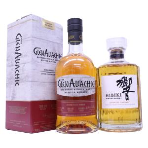 豪華ウイスキー2本セット 山崎 12年 43度700ml、グレンアラヒ18年46度