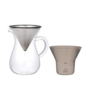 KINTO  SLOW COFFEE STYLE コーヒーカラフェセット ステンレス 300ml｜nandemo-etc