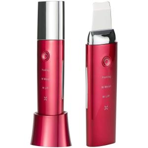 美顔器 COSBEAUTY コスビューティー アクリアルピーリングプロ ワインレッド  Aqurial Peeling Pro CB-018-R01 多機能 超音波 防水仕様