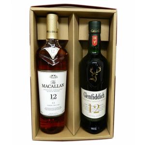 飲み比べウイスキー2本 アラン10年 46度700ml、マッカラン12年 40度