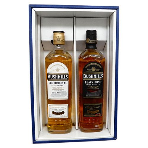 アイリッシュウイスキー 2本 セット ブッシュミルズ 40度700ml、ブラックブッシュ 40度70...