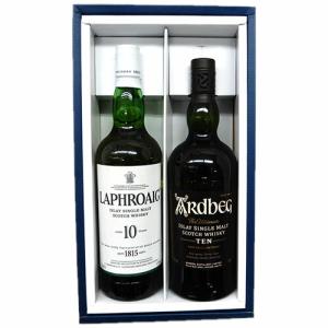 新旧飲み比べン2本セット ラフロイグ10年40度700ml丸缶（旧