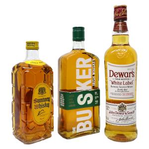 ハイボールが旨いウイスキー3本セット バスカー、サントリー角瓶