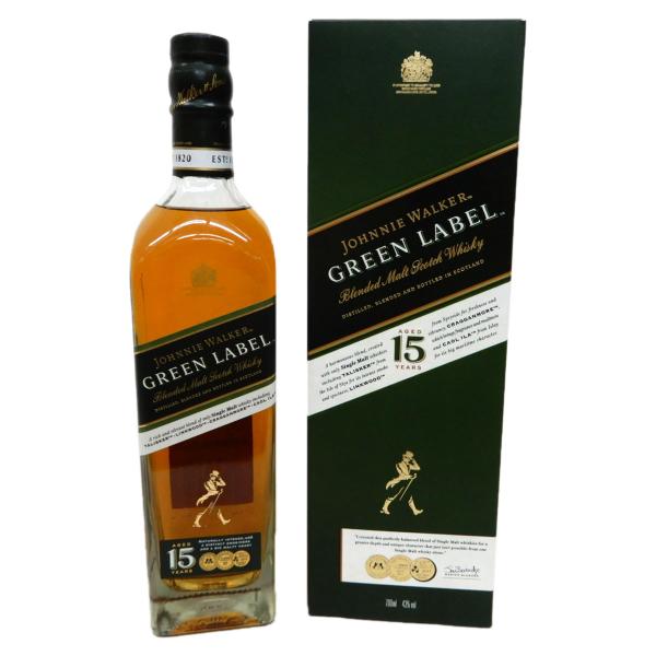 ジョニーウォーカー グリーンラベル 15年 43度 700ml　「タリスカー」「リンクウッド」「クラ...