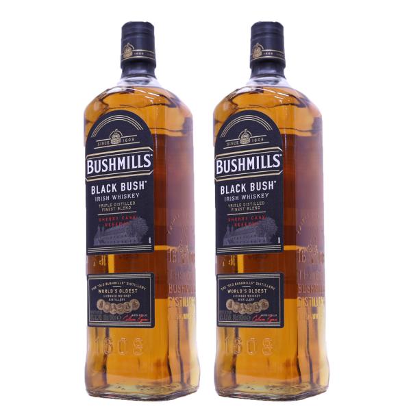 【2本】モルト原酒を80％以上使用　ブラックブッシュ (ブッシュミルズ) 1000ml 40度 　ア...