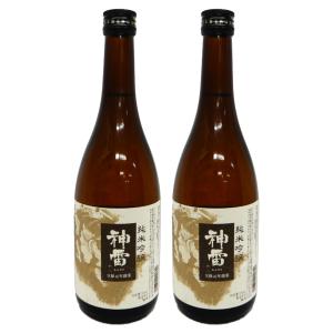 【2本】綺麗でスッキリ飲める味わい　神雷　純米吟醸酒　15.5度720ml　広島県産