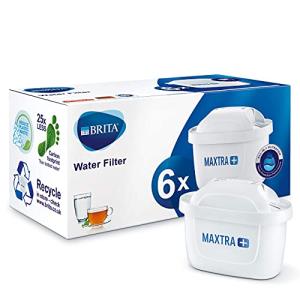 BRITA MAXTRA + 交換用浄水器カートリッジ すべてのBRITAジャグに対応 塩素 水垢 不純物を低減 美味しく 6個パック (パッケ