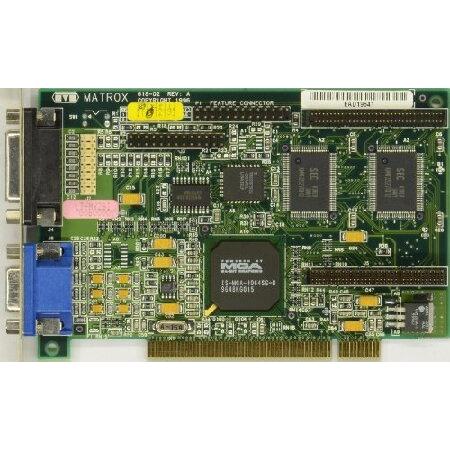 Matrox 618-02 REV A PCIグラフィックスカード、MGA-MYST/2/GAT、F...