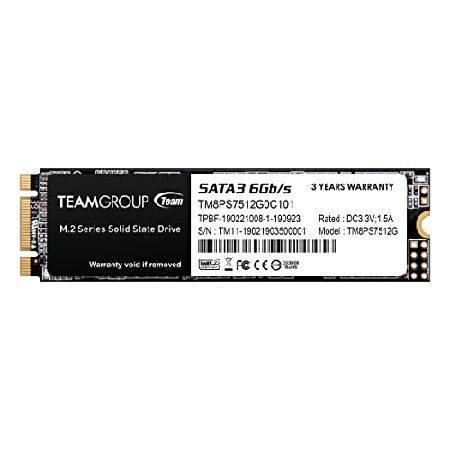 TEAMGROUP MS30 512GB SATA Rev. 3.0（6Gb / s）M.2ソリッド...