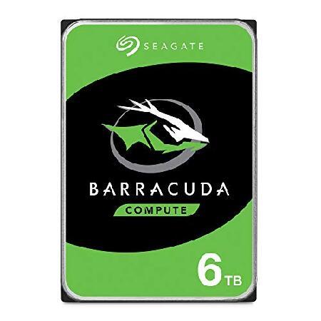 Seagate 6 TB BarraCuda 3.5インチ内蔵ハードドライブ（5400 RPM、25...