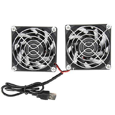 Router Fan Cooler,5V Quiet USB Router Heat Dissipa...