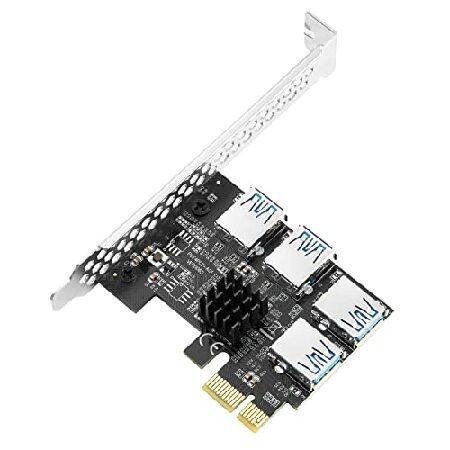 BOSTIN ライザーカード PCI-Express 1~4スロット PCIe USB3.0 アダプ...