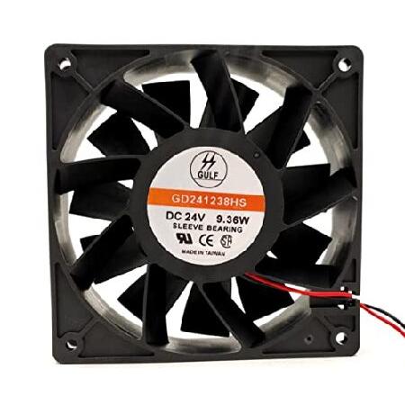 GD241238HS 120x120x38mm 24V 9.36W 2-Wire Cooling F...