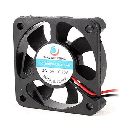 Qtqgoitem DC 5V 50mm 2 Terminals Cooling Fan for C...