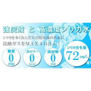 シリカ 強 炭酸水 500ml×48本 ノンラ...の詳細画像1