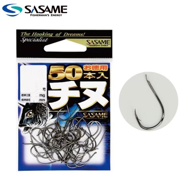 ささめ針 チヌ 徳用50本入 黒 4号