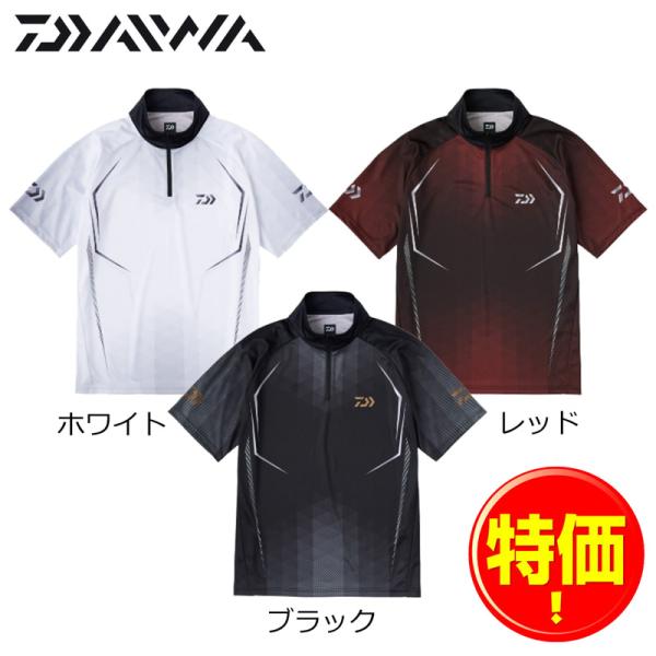 ダイワ ショートスリーブハーフジップシャツ DE-7625（特価販売）