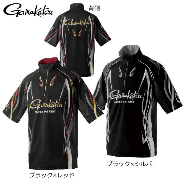 がまかつ 2WAYプリントジップシャツ(半袖) GM3735（お取り寄せ対応）