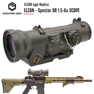 【 Evolution Gear 製】 ELCAN Specter DR 1.5-6x 可変倍率 スコープ レプリカ 7.62mm 発光レティクル エルカン ドットサイト｜naniwabase