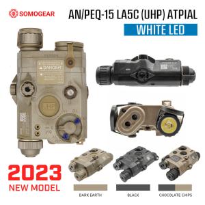 実物 リモートスイッチ 対応【SOMO GEAR製】AN/PEQ-15 LA5C UHP  ATPIAL レプリカ ホワイト LED 搭載 PA66強化樹脂製｜naniwabase