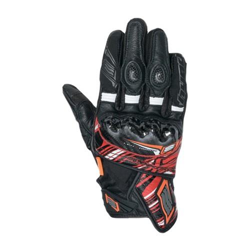 HYOD HSG308D ST-X CORE D3O LEATHER GLOVES ブラック/レッド...