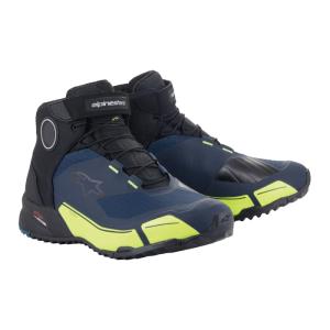 アルパインスターズ CR-X DRYSTAR RIDING SHOE / BLACK DARK BLUE YELLOW FLUO(2611820)｜nankai-kyoto