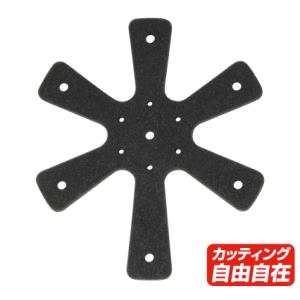 ラフアンドロード ヘルメットスペーサー 6mm厚 グレー サイズ調整可 バイク RR6202｜nankaibuhin-store