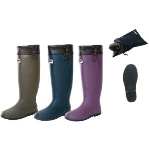 阪神素地 PVC ポータブルブーツ フラット底 折り畳み可能 軽量 収納袋付き FU5501